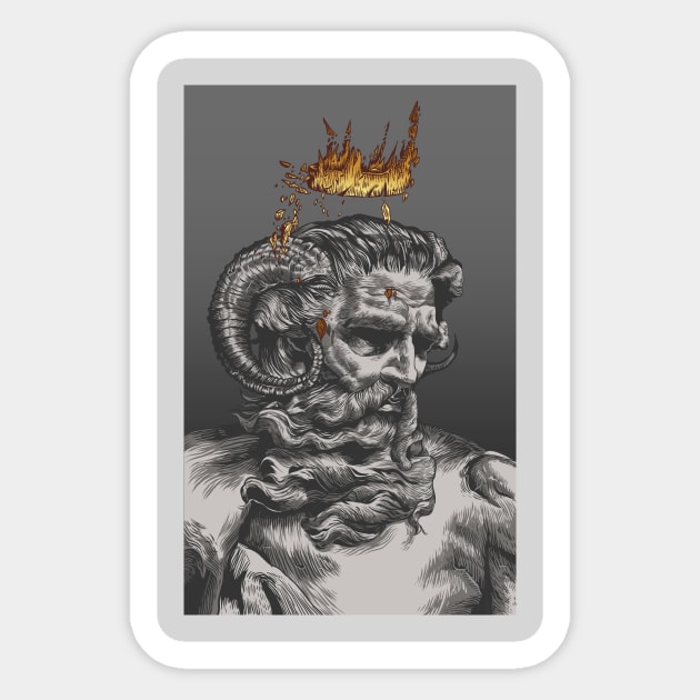 zeus the ancient god Sticker by gambar_corek